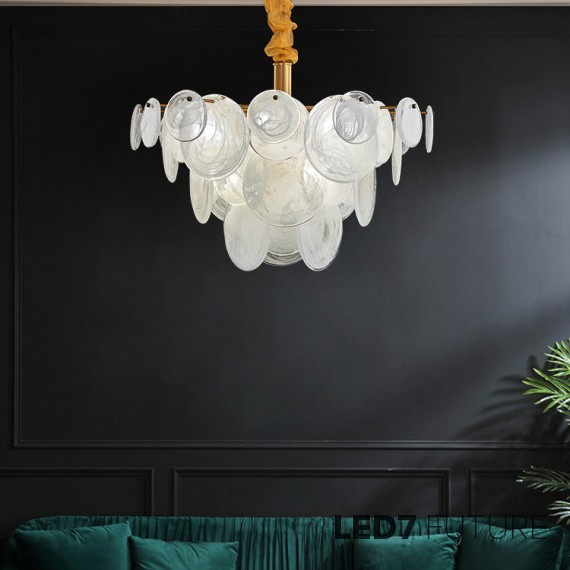 Loft Industry Modern - Shine Discs Chandelier V2